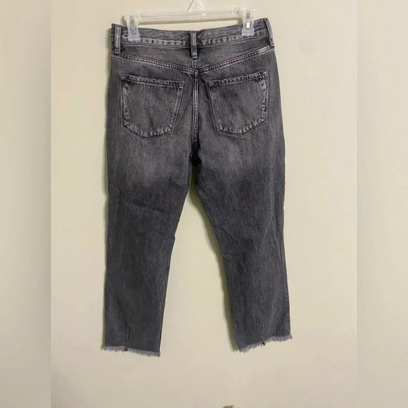 KanCan Dark Gray Jeans 27/7 Distressed/Ripped Raw Hems Charcoal - Picture 2 of 9